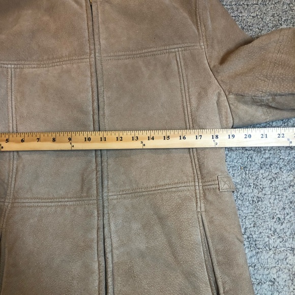 Outbrook Suede Leather and Sherpa Lined Jacket Size Large - Picture 10 of 15